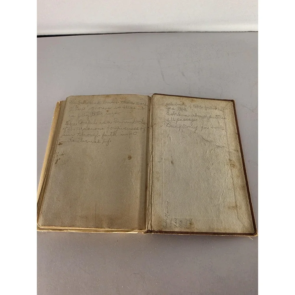 Martin Luther Small Catechism Lutheran Book Pre-1921 Handwritten Notes Antique